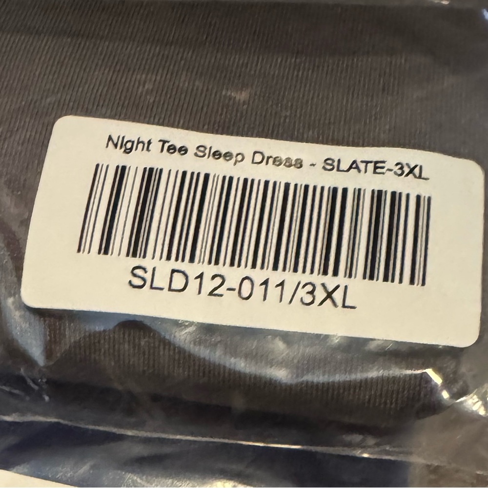 Recliner NYC NWT Slate Grey Night Tee Sleep Dress Pajama - Picture 7 of 8